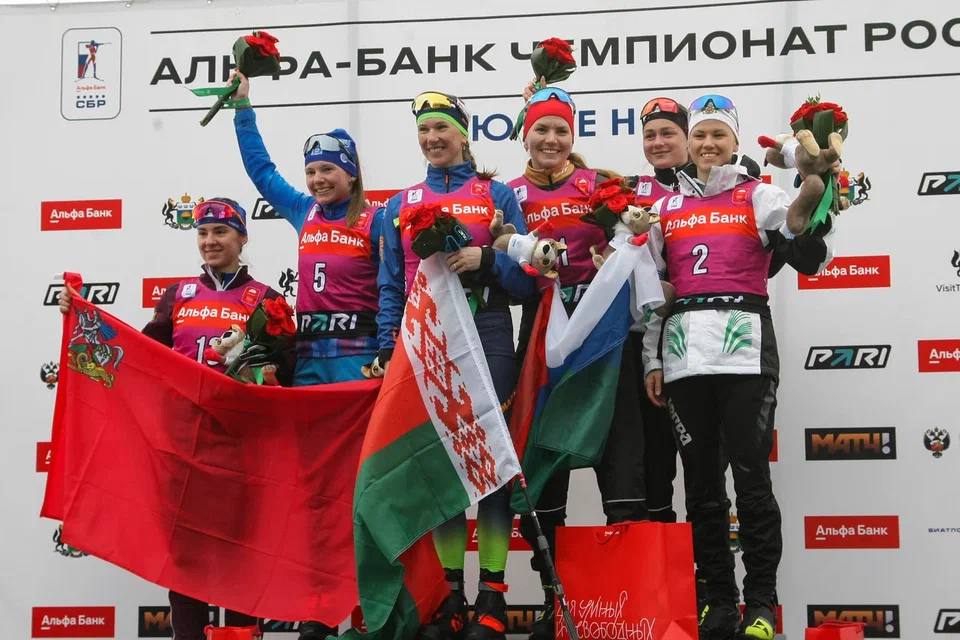 Поздравляем Анну Сола с победой в гонке преследования на чемпионате России по биатлону в Тюмени!
