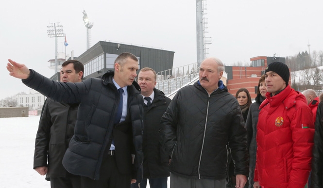 Президент Республики Беларусь Александр Лукашенко посетил спорткомплекс "Раубичи"