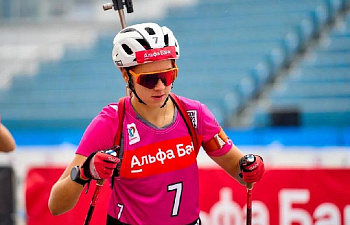 Российская биатлонистка Анастасия Гореева выиграла женский масс-старт на 1 этапе Альфа-Банк Кубка Содружества в г. Сочи!