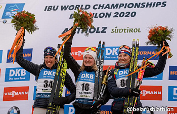 Норвежская биатлонистка Марте Рёйселанн выиграла золотую медаль чемпионата мира