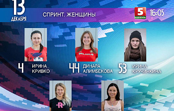 Стартовый состав на женский спринт на 2 этапе Кубка мира